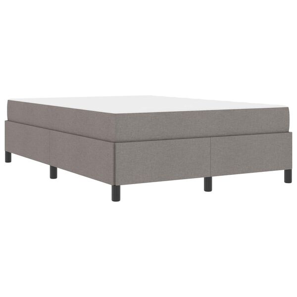 vidaXL Boxspringbed Taupe 140 x 200 cm Stof