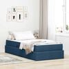 vidaXL Opbergbed met matras met matras Blauw 90 x 200 cm Polyester