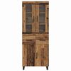 vidaXL Hoge kast met lade 2 pcs Oud Hout Bewerkt hout
