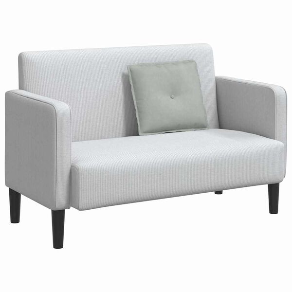 vidaXL Rugkussen Lichtgrijs 50 x 45 cm Cordstof