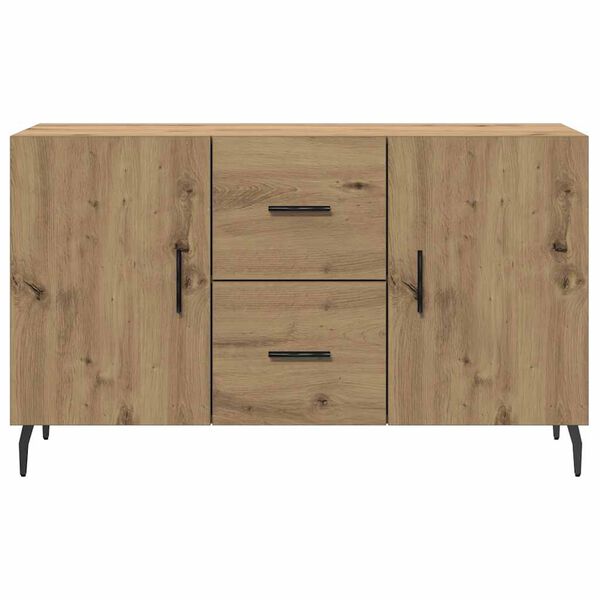 vidaXL Dressoir 100x36x60 cm bewerkt hout artisanaal eikenkleurig