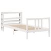 vidaXL Bedframe met hoofdeinde zonder matras 90x200 cm wit