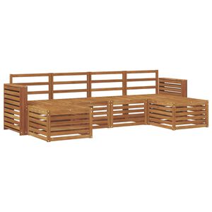 vidaXL Sofa-Sets 6 pcs Naturel Massief Acaciahout