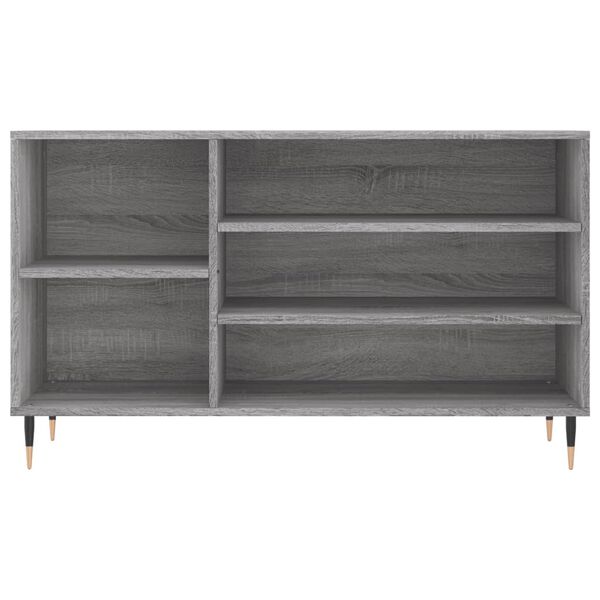 vidaXL Schoenenkast 102x36x60 cm bewerkt hout sonoma grijs