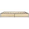 vidaXL Bedframe bewerkt hout metaal sonoma eikenkleurig 180x200 cm