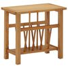 vidaXL Bijzettafel 45x27x42 cm massief eikenhout
