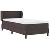 vidaXL Boxspringbed met matras Donkerbruin 90 x 200 cm Stof