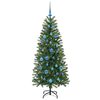 vidaXL Kunstkerstboom met 150 LED met standaard Groen 150 cm PE en PVC