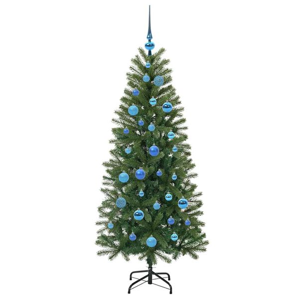 vidaXL Kunstkerstboom met 150 LED met standaard Groen 150 cm PE en PVC