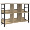 vidaXL Boekenkast 6-laags 102 x 32 x 72,5 cm Bewerkt hout Sonoma Eiken