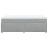 vidaXL Boxspring met matras stof lichtgrijs 120x190 cm