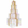 vidaXL Kerst led-cadeaudozen stapel 250 LED's Meerkleurig