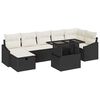 vidaXL Tuin Sofa Set 8 st Zwart poly rattan