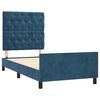 vidaXL Bedframe zonder matras 80x200 cm fluweel donkerblauw