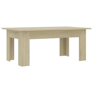vidaXL Salontafel 100x60x42 cm bewerkt hout sonoma eikenkleurig