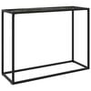 vidaXL Wandtafel 100x35x75 cm gehard glas zwart