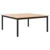 vidaXL Salontafel Naturel 100 x 100 x 45 cm Massief grenenhout