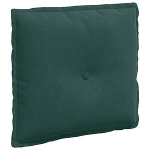 vidaXL Rugkussen Donkergroen 50 x 45 cm Katoen Stof