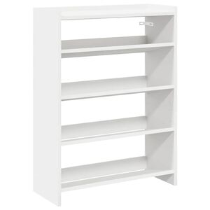 vidaXL Schoenenrek 60x25x81 cm bewerkt hout wit