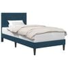 vidaXL Bedframe met hoofdeinde Blauw 80 x 200 cm Fluweel