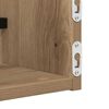 vidaXL Wandplank Wandgemonteerd 2 pcs Artisan Eiken 80 x 16 x 14 cm