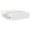 vidaXL Bedframe met lades bewerkt hout wit 120x190 cm