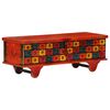 vidaXL Opbergkist 110x40x40 cm massief acaciahout rood