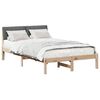 vidaXL Bedframe Bruin en donkergrijs 120 x 190 cm Massief grenenhout