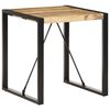vidaXL Eettafel 70x70x75 cm massief ruw mangohout