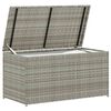 vidaXL Tuinbox 100x50x50 cm poly rattan grijs