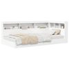 vidaXL Boekenkast Bed met hoofdeinde Wit 90 x 200 cm Bewerkt hout