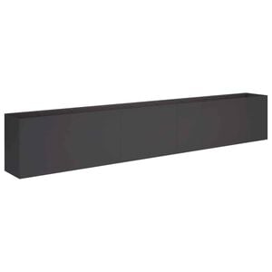 vidaXL Plantenbak Zwart 360 x 40 x 60 cm Koudgewalst staal