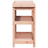 vidaXL Oppottafel met schappen 108x45x86,5 cm massief douglashout