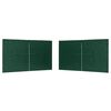 vidaXL Party Tent Zijwand 2 st 400 x 195 cm Groen PE en staal