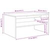 vidaXL Salontafel Sonoma Eiken 80 x 50 x 40 cm Bewerkt hout
