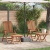vidaXL Tuin eettafelset 4 pcs Bruin Massief Teakhout