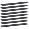 vidaXL Wandschappen 8 st 100x20x1,5 cm spaanplaat grijs