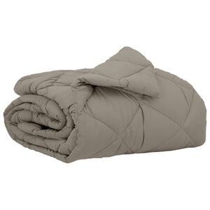 vidaXL Zomerdekbed 200 x 140 cm Zomer 200 gsm Lichtgrijs