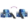 vidaXL Loftbed voor Kids Zwart en Blauw 99,5 x 200 cm Metaal