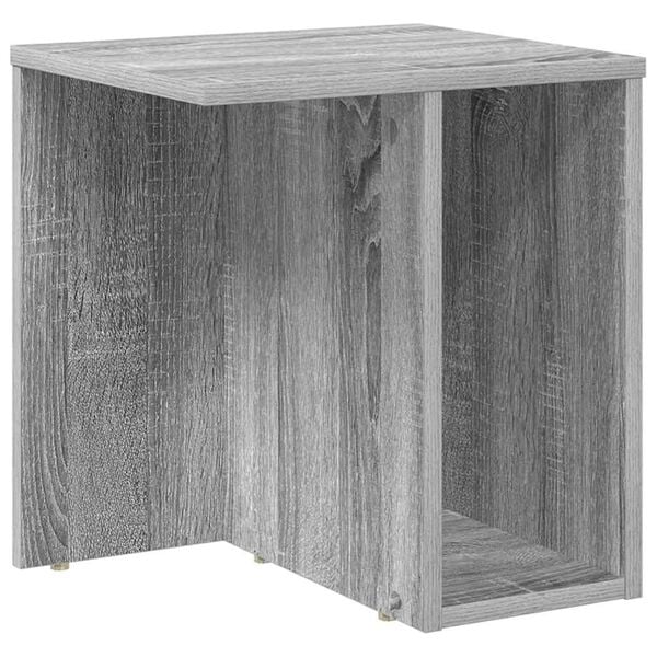 vidaXL Bijzettafel Grijs Sonoma 37 x 32 x 40 cm Bewerkt hout