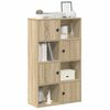 vidaXL Boekenkast 60x24x101,5 cm bewerkt hout sonoma eikenkleurig