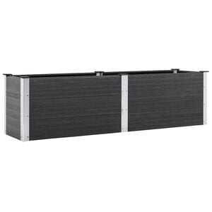 vidaXL Plantenbak verhoogd 200x50x54 cm HKC grijs