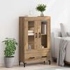 vidaXL Highboard Artisan Eiken 69,5 x 31 x 115 cm Bewerkt hout