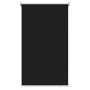 vidaXL Buitenrolgordijn 90% UV-blok Zwart 80 x 140 cm HDPE