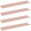 vidaXL Drijvende plank 4 pcs Roze 60 x 8,5 x 2,5 cm Staal