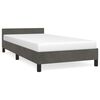 vidaXL Bedframe zonder matras 100x200 cm fluweel donkergrijs