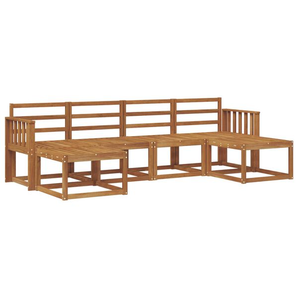 vidaXL Buiten bankenset 6 pcs Naturel Bewerkt hout