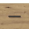 vidaXL Dressoir met lade Artisan Eiken 100 x 30 x 59,5 cm Bewerkt hout