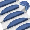 vidaXL Trapmatten 20 st 56x17x3 cm Blauw Halfrond
