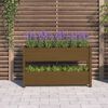 vidaXL Plantenbak 112x25x66 cm massief grenenhout honingbruin